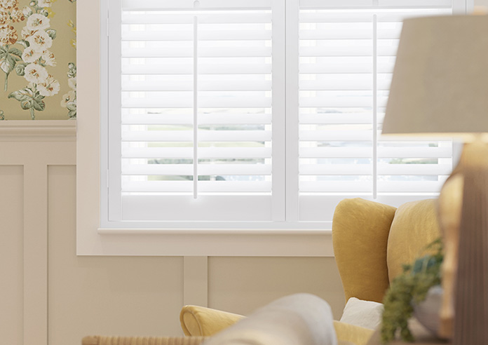 Bromley, True White - Tier on Tier Plantation Shutter - Image 5